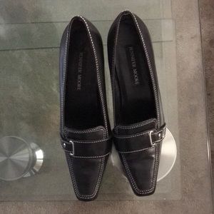 ♥️Jennifer Moore Black Leather High Heels